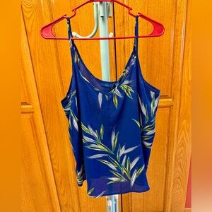 APT 9 Blue Leaf Print Camisole .